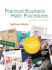 Practical Business Math Procedures
