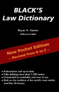 Black's Law Dictionary (POCKET)