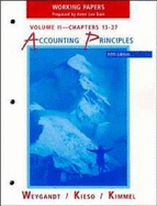 Accounting Principles, Chapters 14-27, Working Papers