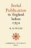 Serial Publication in England Before 1750