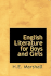 English Literature for Boys and Girls