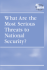 What Are the Most Serious Threats to National Security?