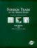 Foreign Trade of the United States: Including State and Metro Area Export Data 1999