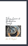 Sidney Lanier at Rockingham Springs