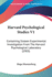 Harvard Psychological Studies V1: Containing Sixteen Experimental Investigation from the Harvard Psychological Laboratory (1903)
