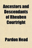 Ancestors and Descendants of Rheuben Courtright