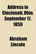 Address in Cincinnati, Ohio, September 17, 1859