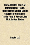 United States Court of International Trade: Judges of the United ... United States Court of International Trade: Judges of the United ...