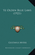 Ye Olden Blue Laws