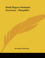 Sixth Degree Intimate Secretary - Pamphlet
