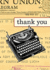 Typewriter Thank You Notes