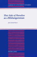 This Side of Paradise? as a Bildungsroman