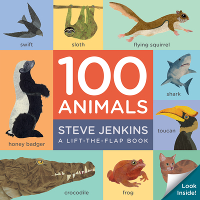 100 Animals Board Book: Lift-the-Flap - 