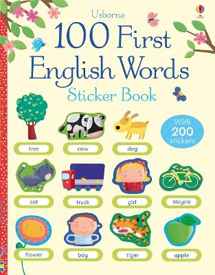 100 First English Words Sticker Book - Brooks, Felicity, and Mackinnon, Mairi