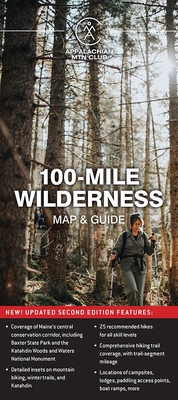 100-Mile Wilderness Map & Guide - Appalachian Mountain Club Books