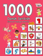 1000 Dansk Serbisk Illustreret Tosproget Ordforr?d (Sort-Hvid Udgave): Danish Serbian language learning