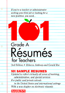 101 Grade a Resumes for Teachers