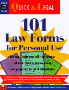 101 Law Forms for Personal Use - Leonard, Robin, and Warner, Ralph E, and Nolo.Com