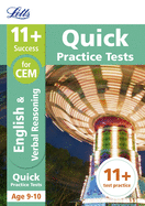 11+ Verbal Reasoning Quick Practice Tests Age 9-10 (Year 5): For the 2024 Cem Tests