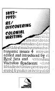 1492-1992 : re/discovering colonial writing - Jara, Ren, and Spadaccini, Nicholas