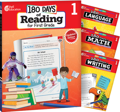 180 Days Reading, Math, Writing, & Language Grade 1: 4-Book Set - Multiple Authors, and Barchers, Suzanne I, and Dugan, Christine