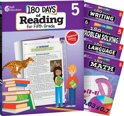 180 Days(tm) Reading, Math, Problem Solving, Writing, & Language for Grade 5: 5-Book Set: Practice, Assess, Diagnose - Multiple Authors