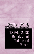 1894 2: 30 Book and Table of Sires