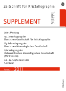 19. Jahrestagung der Deutschen Gesellschaft fr Kristallographie, September 2011, Salzburg, Austria