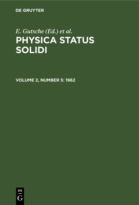 1962 - Gutsche, E (Editor), and Mller, K (Editor), and Grlich, P (Editor)