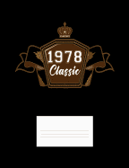 1978 Classic: College Ruled Composition Notebook