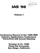 1996 IEEE Industry Applications Society Annual Meeting (Ias) - IEEE Industry Applications Society (Editor)