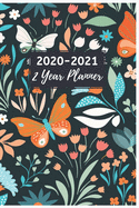 2 Year Planner 2020-2021: Monthly Planner 2020-2021: Pocket Monthly Planner Calendar with Phone Book, 6" x 9", Password Log, 24 Months Agenda, Diary, Calendar & Organizer, Pretty Floral Pocket Planner Calendar & Personal Organizers Notebook.