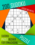 200 Sudoku Leicht Bis Mittel: Leicht Bis Mittel Sudoku Puzzle B?cher f?r Erwachsene mit Lsung