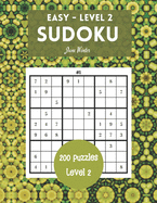 200 Sudoku Puzzles Easy Level 2: Brain Games For Adults, 9x9 Large Print (Sudoku For Adults)