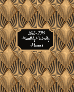2018-2019 Weekly & Monthly Planner: Gold Academic Weekly & Monthly Planner- Weekly Journal Planner, Calendar Schedule Organizer Appointment Notebook, To Do List, Books to Read, Password Tracker,8 x 10 inch, Paperback