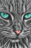 2019-2020 Academic Planner Weekly and Monthly Cat Feline Fractal