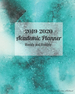 2019-2020 Academic Planner Weekly and Monthly Tortoise Universe Abstract