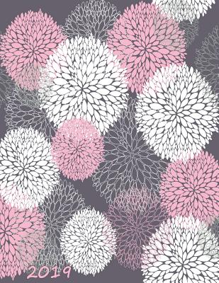 2019 Daily Hourly Planner: Large Calendar Notebook - Dot, Red