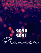 2020-2021 Planner: 2-year Planner 24-Monthly Calendar Schedule with Inspirational Quotes Unique Customized Colored Cover-Themed Interior Border Volume 7 Magical Floral Design 8.5x 11 inches, 50 pages