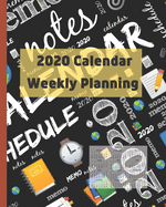 2020 Calendar: Weekly planning