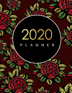 2020 Planner: January-December 2020 12-monthly Calendar Schedule Organizer with Inspirational Quotes Unique Customized Cover-Themed Colored Interior Border Volume 12 Exotic Floral Design 8.5x 11 inches, 30 pages