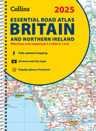 2025 Collins Essential Road Atlas Britain and Northern Ireland: A4 Spiral