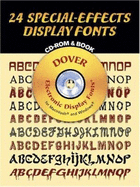 24 Special-Effects Display Fonts CD-ROM and Book - Dover Publications Inc (Creator)