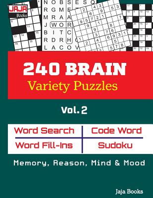 240 BRAIN Variety Puzzles; Vol. 2 - Jaja Books