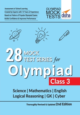 28 Mock Test Series for Olympiads Class 3 Science, Mathematics, English, Logical Reasoning, GK & Cyber 2nd Edition - Disha Experts