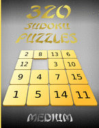 320 Sudoku Puzzles: Sudoku puzzle book for Adults