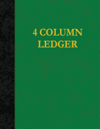 4 Column Ledger: 100 Pages