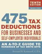 475 Tax Deductions for Businesses and Self-Employed Individuals: An A-To-Z Guide to Hundreds of Tax Write-Offs