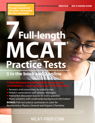 7 Full-Length MCAT Practice Tests: 5 in the Book and 2 Online, 1610 MCAT Practice Questions Based on the Aamc Format - Ferdinand, Dr.