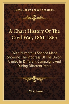 A Chart History Of The Civil War, 1861-1865: With Numerous Shaded Maps Showing The Progress Of The Union Armies In Different Campaigns And During Different Years - Gibson, J W